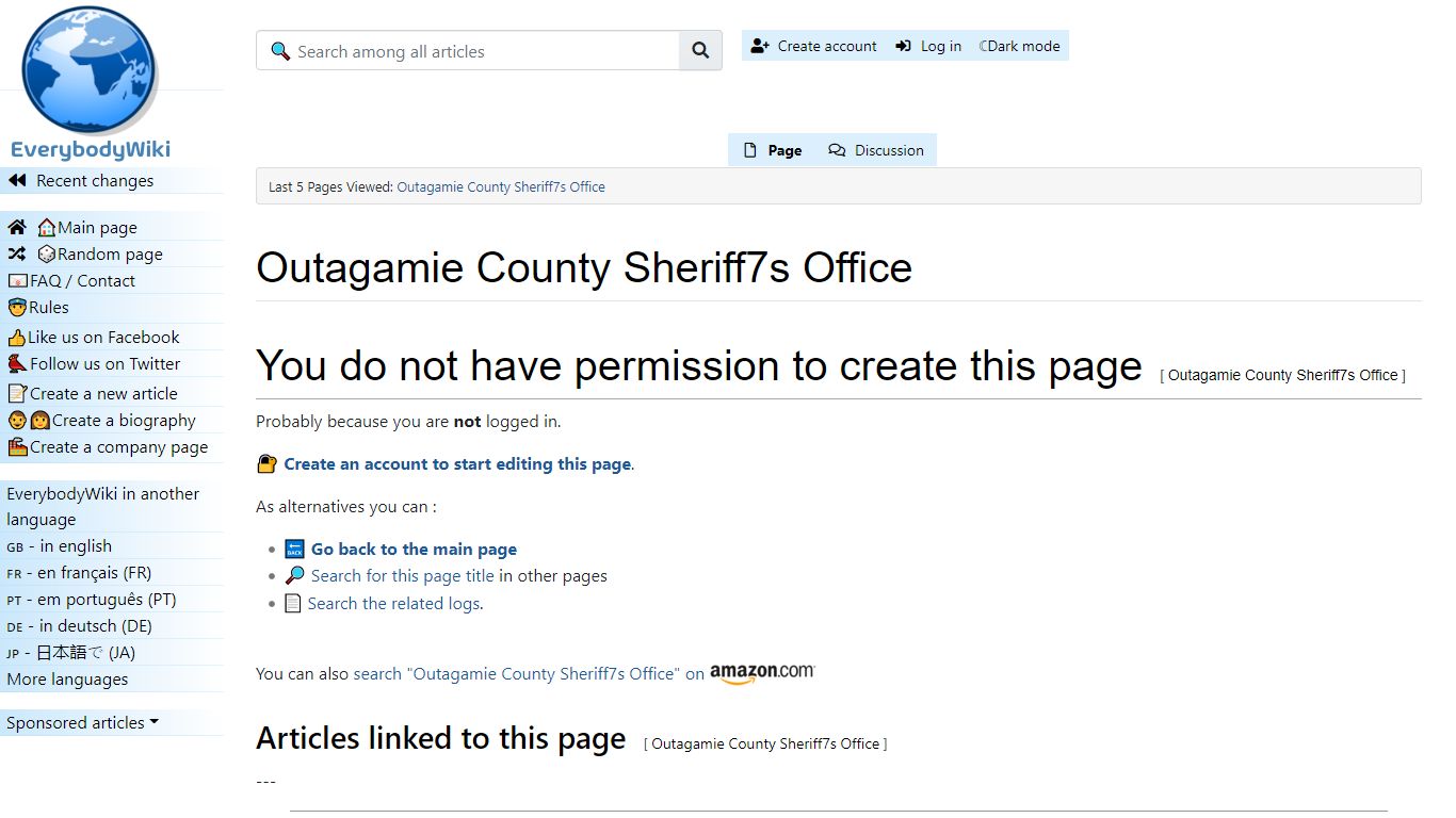 Outagamie County Sheriff's Office - EverybodyWiki Bios & Wiki